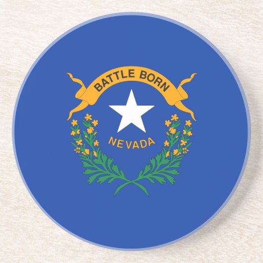 Flagge des Bundesstaates Nevada Getränkeuntersetzer (Vorne)