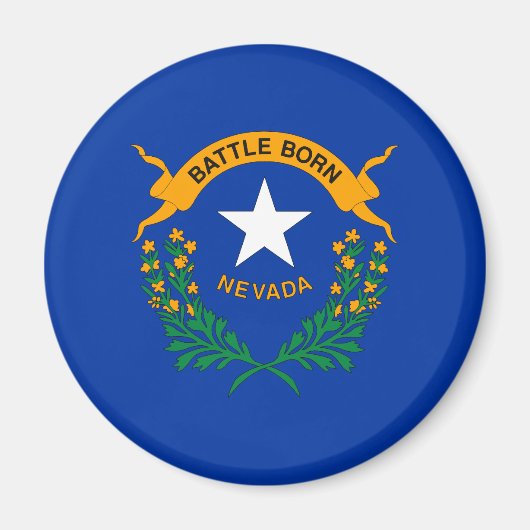 Flagge des Bundesstaates Nevada Magnet (Vorne)