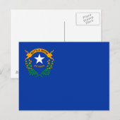 Flagge des Bundesstaates Nevada Postkarte (Vorne/Hinten)