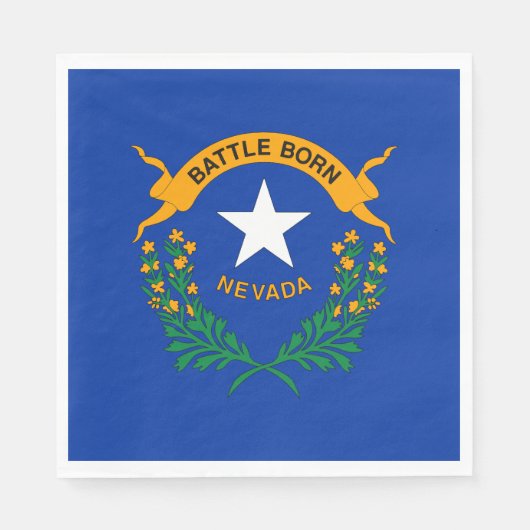 Flagge des Bundesstaates Nevada Serviette (Vorderseite)
