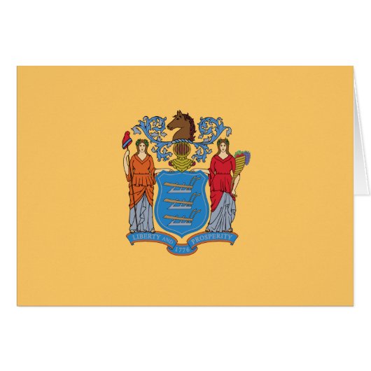Flagge des Bundesstaates New Jersey (Vorderseite (Horizontal))