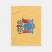 Flagge des Bundesstaates New Jersey Fleecedecke (Vorderseite)