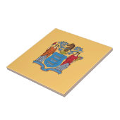 Flagge des Bundesstaates New Jersey Fliese (Seite)
