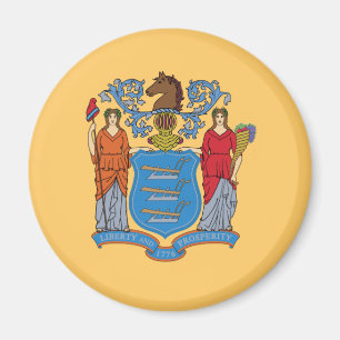 Flagge des Bundesstaates New Jersey Magnet