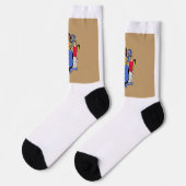 Flagge des Bundesstaates New Jersey Socken (Linkes Detail)