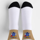 Flagge des Bundesstaates New Jersey Socken (Oben)