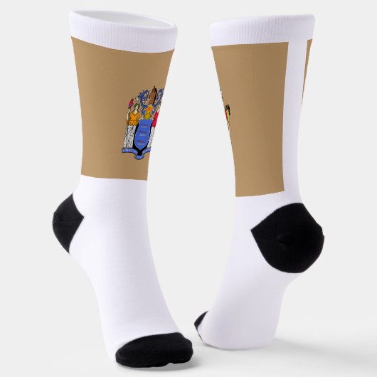 Flagge des Bundesstaates New Jersey Socken (Gewinkelt)