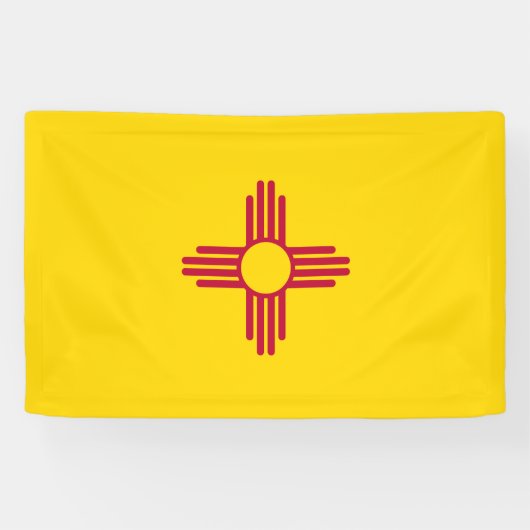 Flagge des Bundesstaates New Mexico Banner (Horizontal)