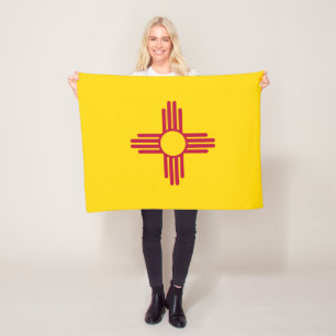 Flagge des Bundesstaates New Mexico Fleecedecke