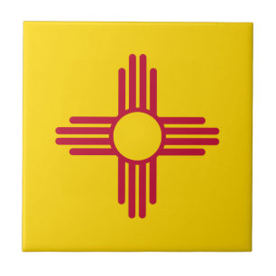 Flagge des Bundesstaates New Mexico Fliese