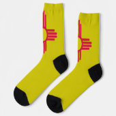 Flagge des Bundesstaates New Mexico Socken (Linkes Detail)