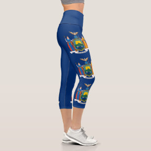 Flagge des Bundesstaates New York Capri Leggings