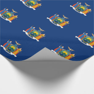 Flagge des Bundesstaates New York Geschenkpapier