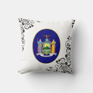 Flagge des Bundesstaates New York Kissen
