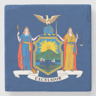 Flagge des Bundesstaates New York Steinuntersetzer