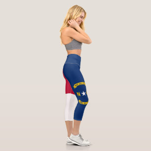 Flagge des Bundesstaates North Carolina Capri Leggings