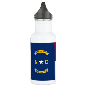 Flagge des Bundesstaates North Carolina Edelstahlflasche