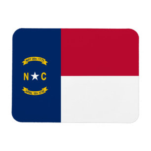 Flagge des Bundesstaates North Carolina Magnet