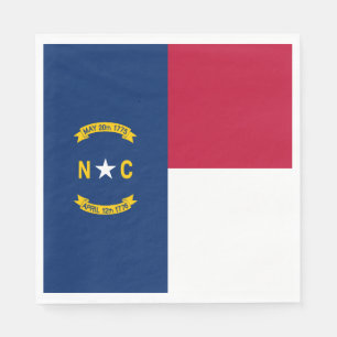 Flagge des Bundesstaates North Carolina Serviette