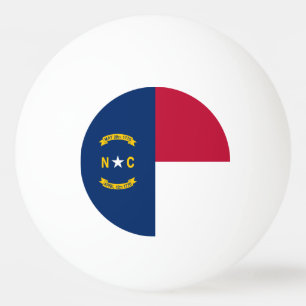 Flagge des Bundesstaates North Carolina Tischtennisball