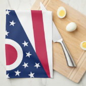 Flagge des Bundesstaates Ohio Handtuch (Viertel Falte)