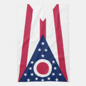 Flagge des Bundesstaates Ohio Handtuch (Vertikal)