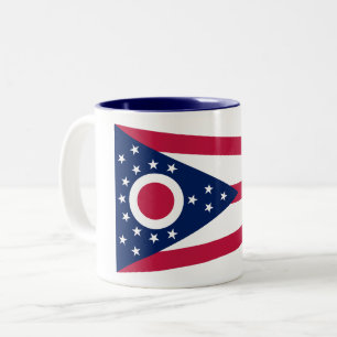Flagge des Bundesstaates Ohio Zweifarbige Tasse