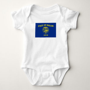 Flagge des Bundesstaates Oregon Baby Strampler