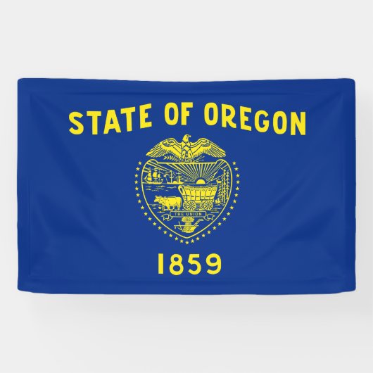 Flagge des Bundesstaates Oregon Banner (Horizontal)