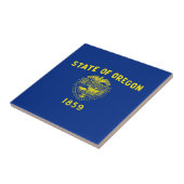 Flagge des Bundesstaates Oregon Fliese (Seite)