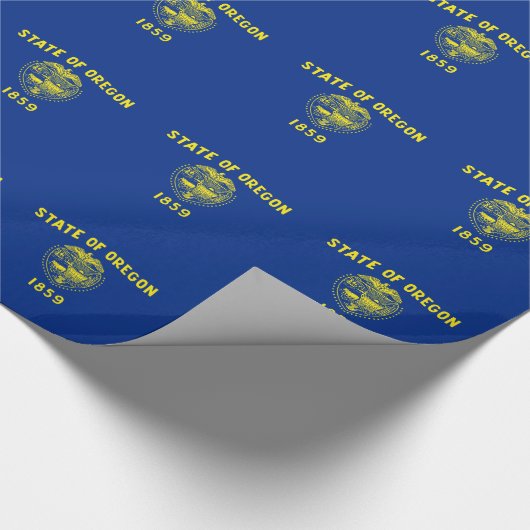 Flagge des Bundesstaates Oregon Geschenkpapier (Ecke)