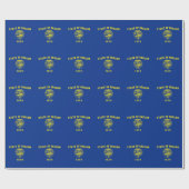 Flagge des Bundesstaates Oregon Geschenkpapier (Flach)