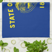 Flagge des Bundesstaates Oregon Geschirrtuch (Gefaltet)