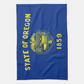 Flagge des Bundesstaates Oregon Geschirrtuch (Vertikal)