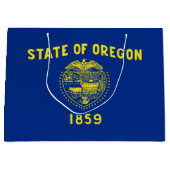 Flagge des Bundesstaates Oregon Große Geschenktüte (Vorderseite)