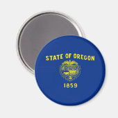 Flagge des Bundesstaates Oregon Magnet (Vorderseite/Rückseite)