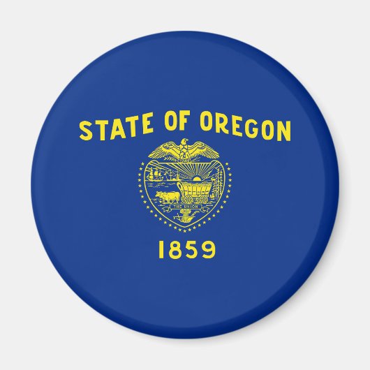 Flagge des Bundesstaates Oregon Magnet (Vorne)