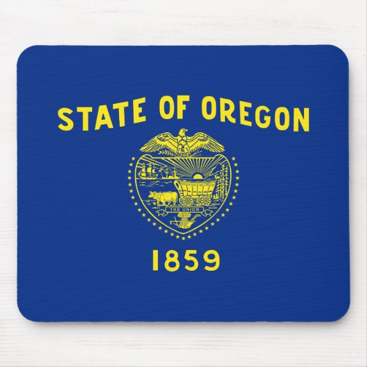 Flagge des Bundesstaates Oregon Mousepad (Vorne)