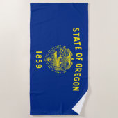 Flagge des Bundesstaates Oregon Strandtuch (Vorderseite)