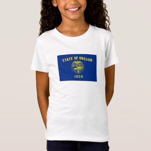 Flagge des Bundesstaates Oregon T-Shirt (Vorderseite)