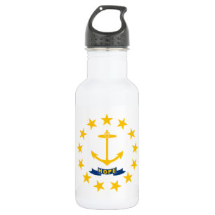 Flagge des Bundesstaates Rhode Island Edelstahlflasche