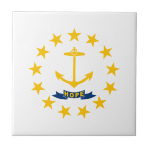 Flagge des Bundesstaates Rhode Island Fliese
