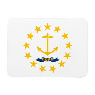 Flagge des Bundesstaates Rhode Island Magnet