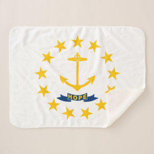 Flagge des Bundesstaates Rhode Island Sherpadecke