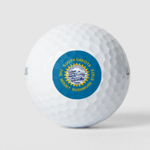 Flagge des Bundesstaates South Dakota Golfball