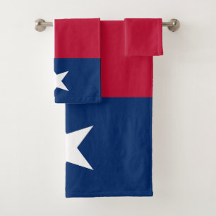 Flagge des Bundesstaates Texas Badhandtuch Set