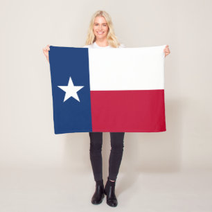 Flagge des Bundesstaates Texas Fleecedecke