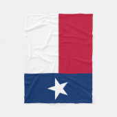 Flagge des Bundesstaates Texas Fleecedecke (Vorderseite)