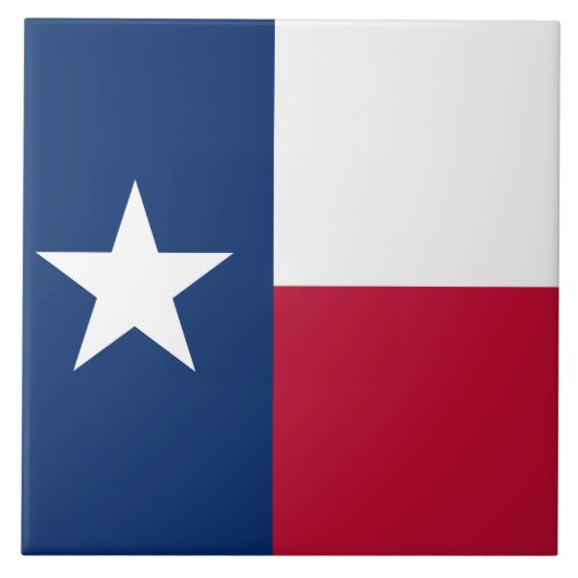 Flagge des Bundesstaates Texas Fliese (Vorderseite)