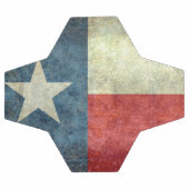 Flagge des Bundesstaates Texas Fußball (Flach)